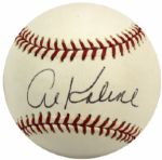 2000-10 Al Kaline Detroit Tigers Single Signed OML (Selig) Baseball - JSA 