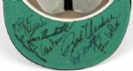St. Louis Cardinals Signed Cap w/ Lou Brock Stan Musial Bob Uecker Burdette - MEARS LOA 