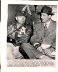 1951 Hank Greenberg Cleveland Indians Jimmy Dykes Philadelphia Athletics "The Sporting News Collection Archives" Original Photo (Sporting News Collection Hologram/MEARS Photo LOA)