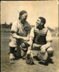 1936-38 Gabby Hartnett Chicago Cubs The Chicago Sun-Times Archives Original Photos (Chicago Sun-Times Hologram/MEARS Photo LOA) - Lot of 2