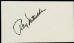 1990s Ray Nitschke Green Bay Packers Signed Index Card - JSA 