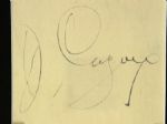 James Cagney Signed Cut Display - JSA 