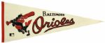 1969 Baltimore Orioles Full Size Pennant 