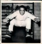 1959 Willie Mays Pumping Iron San Francisco Giants 7" x 7.5" Photo SPORT Magazine Collection (MEARS Photo LOA)