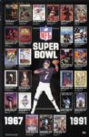 1991 Ray Nitschke Green Bay Packers Signed 26" x 17" Super Bowl Poster - JSA 