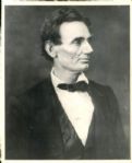 1860-63 Abraham Lincoln Portraits The Chicago Sun-Times Archives 1930s Prints (Chicago Sun-Times Hologram/MEARS Photo LOA) - Lot of 3