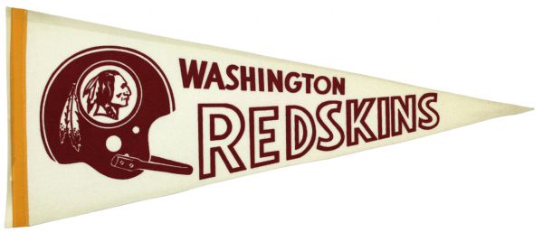 1960s-70s Washington Redskins Full Size Pennant