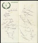 1983 Vince Lombardi Memorial Golf Classic Signed Program w/ 17 Incl. Alan Shepard Walter Payton Harvey Kuenn - JSA 