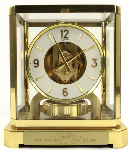 1967 Gus Bell Old Timers Night Shea Stadium New York Mets Personal Presentation Clock 