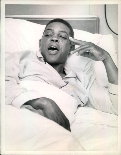 1958-68 Willie Mays ( with Uecker and Torre) New York Giants 7" x 9" Photo SPORT Magazine Collection (MEARS Photo LOA) - Lot of 2
