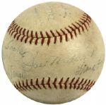 1937 St. Louis Cardinals Team Signed Baseball w/ Frankie Frisch Dizzy Dean Joe Medwick - JSA
