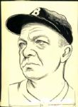 1946-72 Boston / Milwaukee / Atlanta Braves The Sporting News Collection Archives Original Illustration Artwork (Sporting News Collection Hologram/MEARS LOA) Unique, 1:1 - Lot of 9