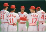 1990 Piniella Larkin Sabo Davis O'Neill Cincinnati Reds The Sporting News Original Full Color Negative Slides (The Sporting News Collection/MEARS Auction LOA) - Lot of 27