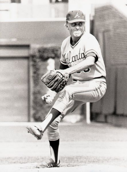 1980-83 Phil Niekro Atlanta Braves "The Sporting News" Original 3.25" x 4" Black And White Negative (The Sporting News Collection/MEARS Auction LOA) 