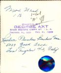 1940s circa Max West Rosabell Plumbers Semi-Pro The Sporting News Collection Archives Original Photo (Sporting News Collection Hologram/MEARS Photo LOA)