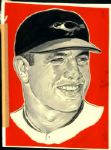 1954-65 Tom Phoebus Jim Dykes Billy Hitchcock Baltimore Orioles TSN Collection Archives Original Illustration Artwork (TSN Collection Hologram/MEARS LOA) Unique, 1:1 - Lot of 10