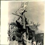 1957 Milwaukee Braves Street Sign Indian - World Series Celebration - "Chicago Sun-Times Archives" Original 8" x 8" Photo (Sporting News Collection Hologram/MEARS Photo LOA)