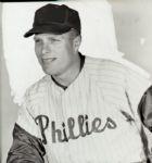 1948-59 Richie AShburn Philadelphia Phillies "The Sporting News" Original 3.75" x 4" Black And White Negative (The Sporting News Collection/MEARS Auction LOA) 
