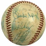 1976-79 Detroit Tigers Team Signed OAL Baseball 19 Sigs. - JSA 