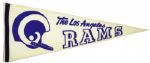 1970s-80s Los Angeles Rams Full Size Pennant 
