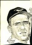 1954-65 Tom Phoebus Jim Dykes Billy Hitchcock Baltimore Orioles TSN Collection Archives Original Illustration Artwork (TSN Collection Hologram/MEARS LOA) Unique, 1:1 - Lot of 10