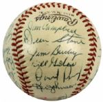 1962 Houston Colt .45s Team Signed Baseball First Season With Rare Jim Umbricht Auto 27 Sigs. - JSA 