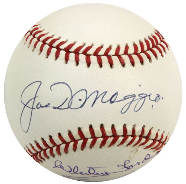 New York Yankee Great Multi Signed Baseball w/ Joe DiMaggio Whitey Ford & Yogi Berra - JSA 