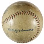 1920-27 Most Desirable Era Babe Ruth  New York Yankees Single Signed OAL (Ban Johnson) Baseball - Full JSA Letter