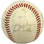 1981 New York Yankees Team Signed OAL (MacPhail) Baseball w/ 11 Sigs. Incl. Reggie Jackson Dave Winfield - JSA 