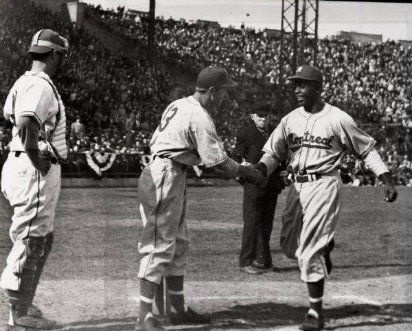 1946-47 Jackie Robinson Montreal Royals Brooklyn Dodgers "The Sporting News" Original Black And White Negatives (The Sporting News Collection/MEARS Auction LOA) - Lot of 2