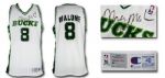 1992-93 Moses Malone Milwaukee Bucks Game Worn Home Jersey (MEARS A10) Purchased directly from the Milwaukee Bucks at the Bradley Center - The Most Documented Malone Ever Offered!!!