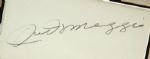 1947 Joe DiMaggio New York Yankees Signed Cut Display - JSA 