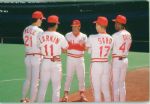 1990 Piniella Larkin Sabo Davis O'Neill Cincinnati Reds The Sporting News Original Full Color Negative Slides (The Sporting News Collection/MEARS Auction LOA) - Lot of 27