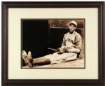 Satchel Paige Kansas City Monarchs Framed Photo