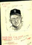 1956-67 Los Angeles Angels The Sporting News Collection Archives Original Illustration Artwork (Sporting News Collection Hologram/MEARS LOA) Unique, 1:1 - Lot of 9