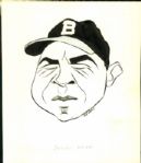1946-72 Boston / Milwaukee / Atlanta Braves The Sporting News Collection Archives Original Illustration Artwork (Sporting News Collection Hologram/MEARS LOA) Unique, 1:1 - Lot of 9