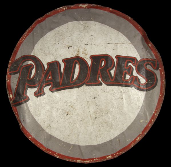 1980s to Early 90s San Diego Padres Batting Circle - 67" In Diameter