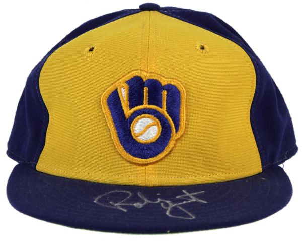 1986 Milwaukee Brewers Team Signed Authentic Cap  With 2 Robin Yount - JSA