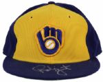 1986 Milwaukee Brewers Team Signed Authentic Cap  With 2 Robin Yount - JSA