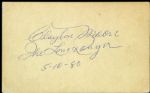 1940s The Lone Ranger Exhibit Card Signed by Clayton Moore - JSA