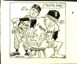 1954-65 Chicago White Sox The Sporting News Collection Archives Original Illustration Artwork (Sporting News Collection Hologram/MEARS LOA) Unique, 1:1 - Lot of 12