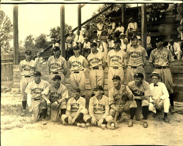 1923-29 Hattiesburg Baseball Club Cotton States League "The Sporting News Collection Archives" Original Photo (Sporting News Collection Hologram/MEARS Photo LOA)