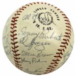 1969 San Diego Padres Team Signed Baseball Incl. 24 Sigs. With Sparky Anderson & Joe Niekro First Year of Padres - JSA 