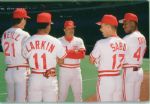 1990 Piniella Larkin Sabo Davis O'Neill Cincinnati Reds The Sporting News Original Full Color Negative Slides (The Sporting News Collection/MEARS Auction LOA) - Lot of 27