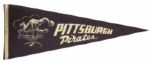1940s Pittsburgh Pirates Full Size Pennant - Rare Pitcher Version