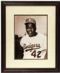 Jackie Robinson Brooklyn Dodgers Framed Photo 