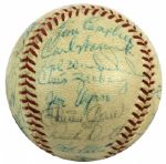 1963-64 Houston Colt 45s Team-Signed Baseball Inc. 31 Sigs. With Rare Jim Umbricht - JSA 