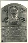 1944 Judge Kenesaw Mountain Landis Hall of Fame Plaque "The Sporting News Collection Archives" Original 5" x 7" Photo (Sporting News Collection Hologram/MEARS Photo LOA)