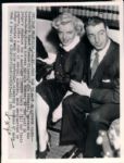 1954 Joe DiMaggio Marilyn Monroe The Sporting News Collection Archives Original Photos (Sporting News Collection Hologram/MEARS Photo LOA) - Lot of 2