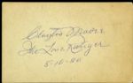 1940s The Lone Ranger Exhibit Card Signed by Clayton Moore - JSA